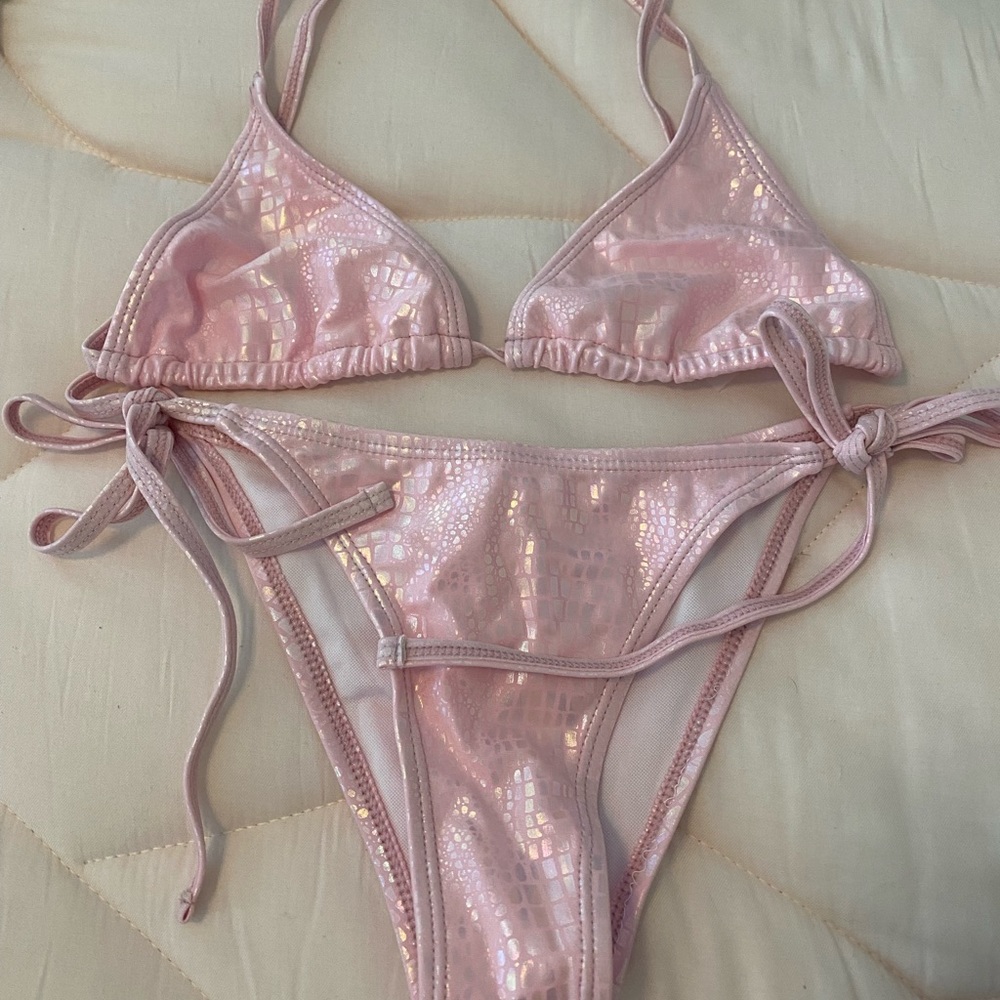 Crocodile Metallic Bathing Suit